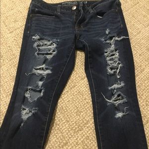 American Eagle ripped jeans